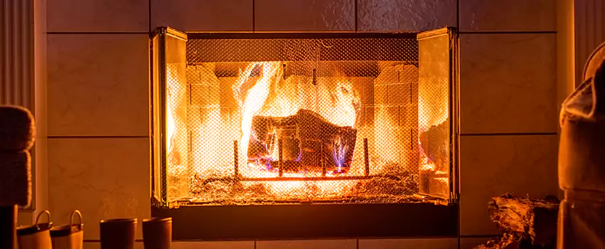 Mendota Hearth Landscape Fireplace Installation in Maryland City, Maryland