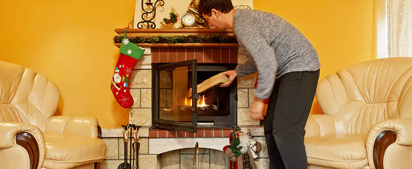 Rusted Metal Fireplace Restoration in Maryland City, Maryland